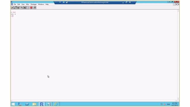 R and HDInsight 3.1 in Microsoft Azure смотреть онлайн