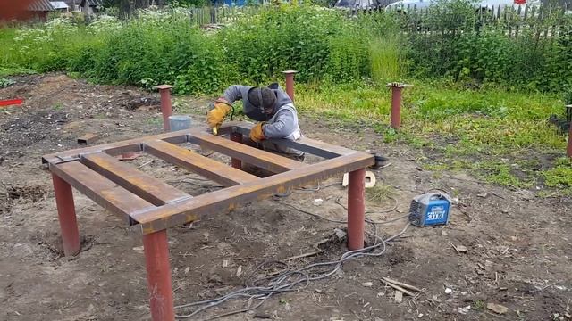 Фундамент под кирпичную печь на винтовых сваях смотреть онлайн