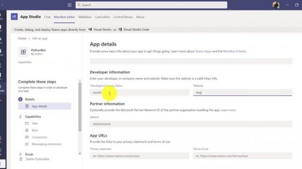 20 - Python Bot in Microsoft Teams #python