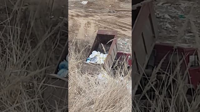 Незаконная свалка мусора в Бабяково, Воронежская область. смотреть онлайн