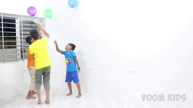 Catch The Balloon With Funnel - Balloons Fun Game || Voom Kids смотреть онлайн