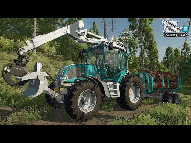 Farming Simulator 22 - ЛЕСОЗАГОТОВКА #4 Обновление фермы Platinum Expansion SilverRun Forest смотреть онлайн