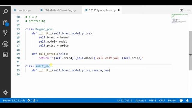 Polymorphism in python || Python tutorial смотреть онлайн