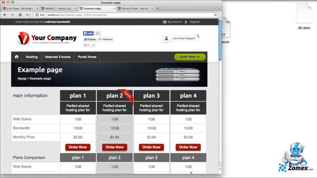 Responsive Wordpress Web Hosting Theme ~ Shortcodes (responsive pricing tables & feature boxes) смотреть онлайн