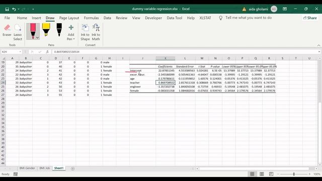 Multiple Regression in Excel Using Dummy Variable смотреть онлайн