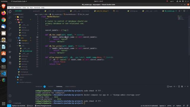 Set up Postgres and MongoDB in Django | Docker, DB Routers, Logging смотреть онлайн
