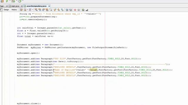 Employee Payroll Management System Using Java Netbeans-Part 27-Generate PDF Reports (Salary Slip) смотреть онлайн