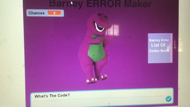 Barney error 1 but it was made with the Barney error maker смотреть онлайн