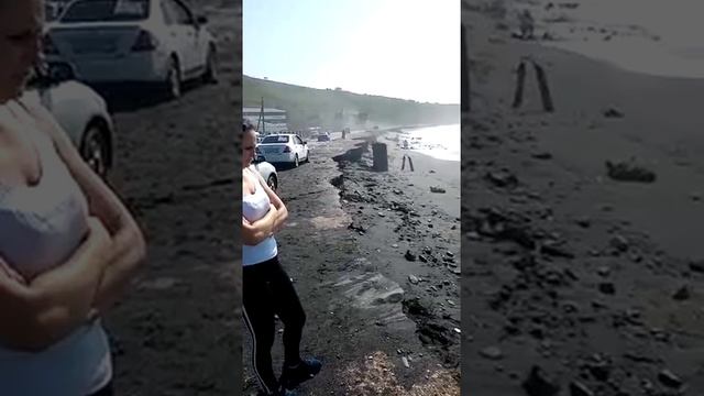 дорога возле пляжа Чёрные Пески в Зарубино, Приморье,4.09.2020(ненормативная лексика) смотреть онлайн