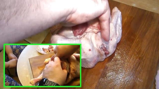 Удаление скелета из курицы смотреть онлайн