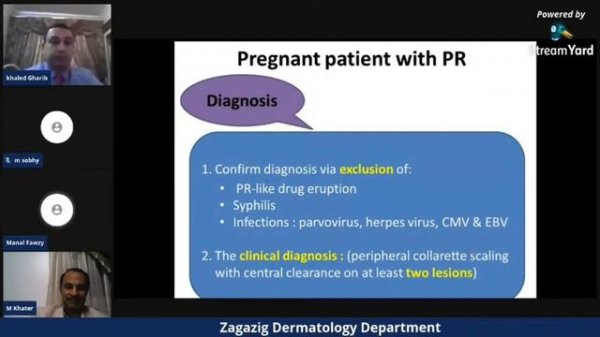 First live webinar zagazig derma second part