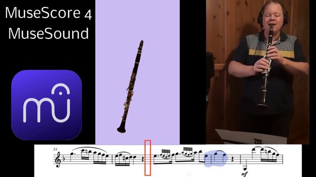 Comparing Musescore 4 Clarinet with real Clarinet. Mozart Clarinet Concerto смотреть онлайн