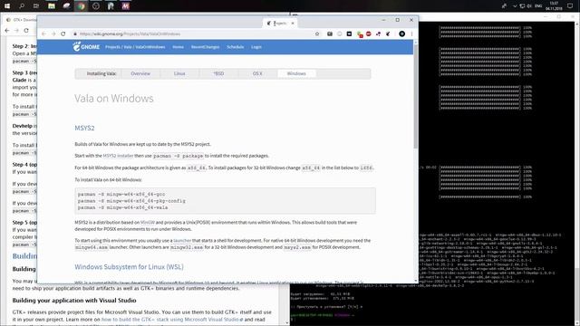 How to run and develope GTK 3.0 apps on Windows 10 смотреть онлайн