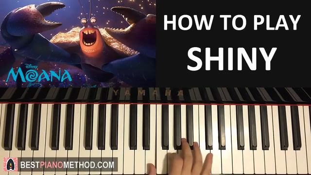 HOW TO PLAY - Moana - Shiny - Jermaine Clement (Tamatoa) (Piano Tutorial Lesson) смотреть онлайн