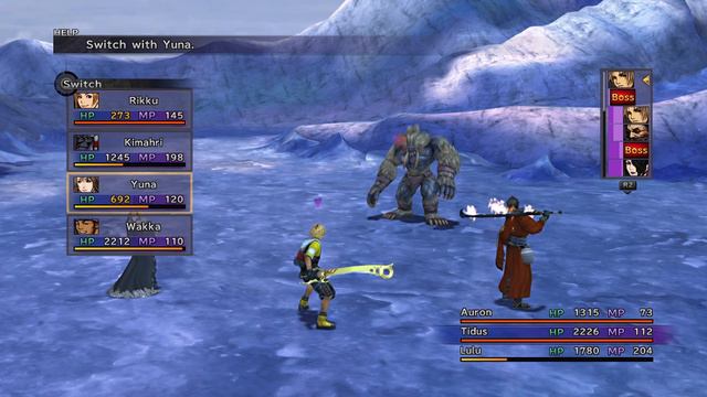 FINAL FANTASY X HD Remaster Wendigo battle смотреть онлайн