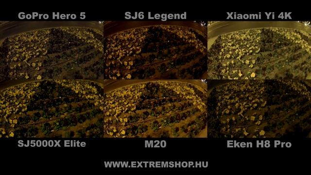 GoPro Hero 5 - SJ6 Legend - SJ5000X Elite - M20 - Xiaomi Yi 4K - Eken H8 Pro Comparison test Night смотреть онлайн