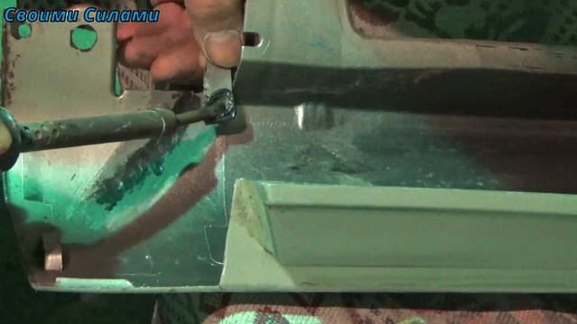 Как паять пластиковые пороги. plastic soldering, schreiben Löten Kunststoff, brasage de plastique смотреть онлайн