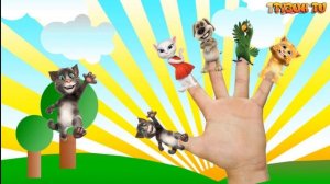 Кот Том Мой Говорящий Том Песенка Семья пальчиков для детей 5 малышей