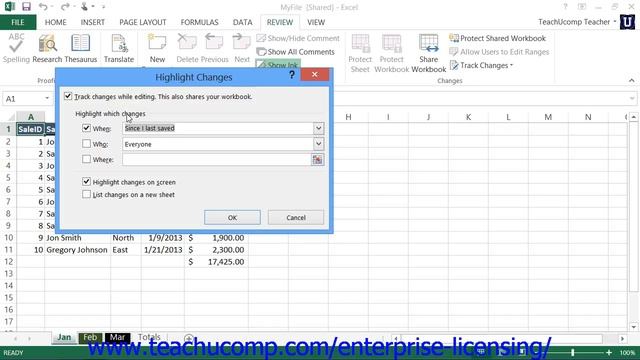 Microsoft Office Excel Tutorial 2013 Sharing Workbooks 16.2 Employee Group Training смотреть онлайн