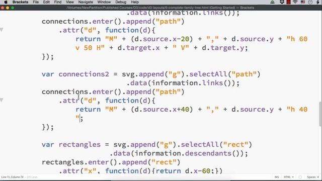 Complete Family Tree using D3.js - Part 3 (From Udemy D3.js Course) смотреть онлайн