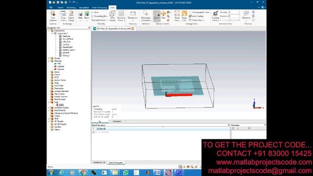 Slot Square Antenna Using Inverted L Strips In CST