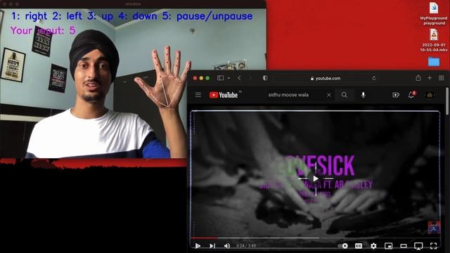Computer vision project | Automated media player | python | mediapipe | hand gestures смотреть онлайн