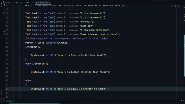 Java Interfaces And compareTo Method смотреть онлайн