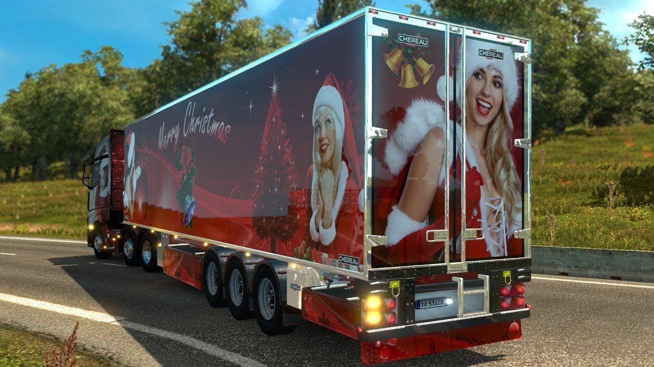 Euro Truck Simulator 2 (ETS2) - Рождественский рейс по Южному Региону. Дальнобой по югу России смотреть онлайн