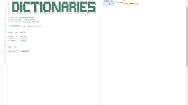 Python Beginner's Course Lesson 8 (Dictionaries) смотреть онлайн