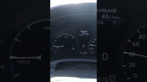 Расход при спокойной езде Lexus RX 450 hybrid