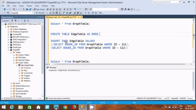 How to Create Graph Tables in SQL Server смотреть онлайн