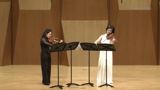 [아름다운 목요일] L. Spohr Duet For 2 Violins In D Major, Op.67/2│Violinist Ju-youg Baek & Jehye Lee