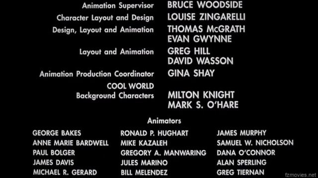 Cool World (1992) End Credits