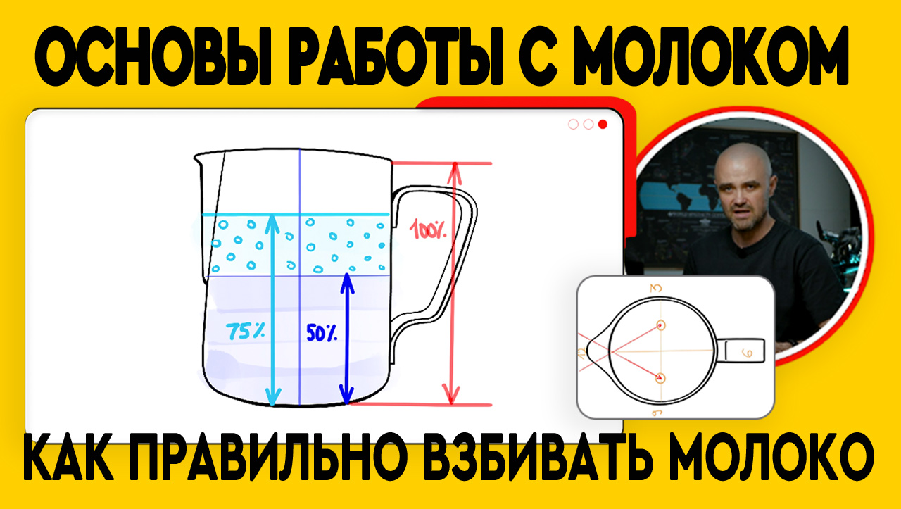 Основы работы с молоком || Как правильно взбивать молоко смотреть онлайн