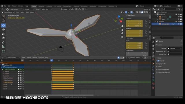 Blender : Les animations de rotation смотреть онлайн