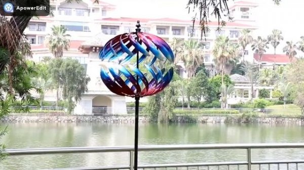 Multicolored Split Sphere Win Wind Spinner WWD 014