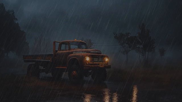 Rain on an Old Truck for Sleeping, Deep Sleep with Heavy Rain & Thunder at Night | RELAX | STUDY смотреть онлайн
