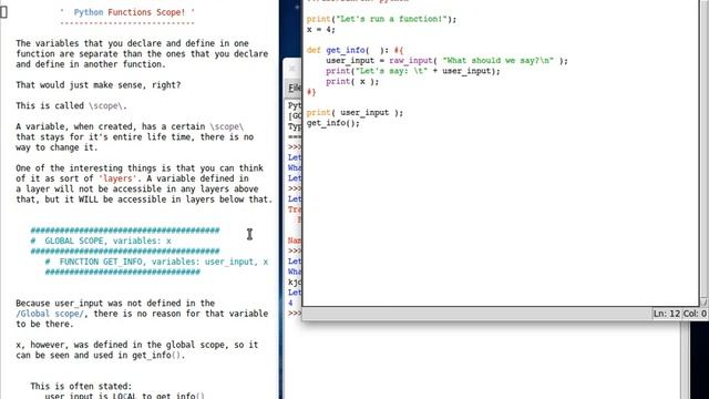 Python 10 Functions Scope смотреть онлайн