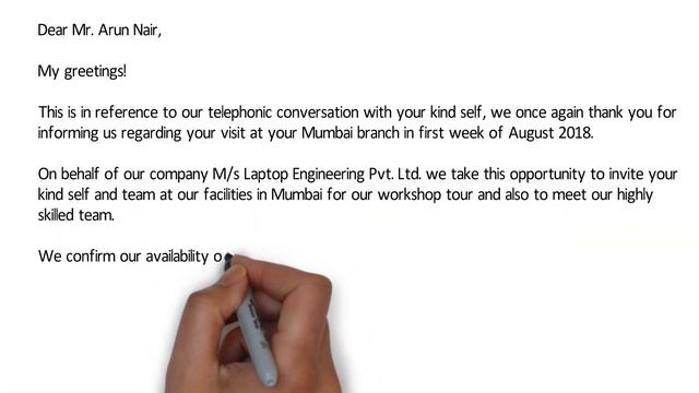 Requesting for appointment when you want to invite customer at your own facilities смотреть онлайн