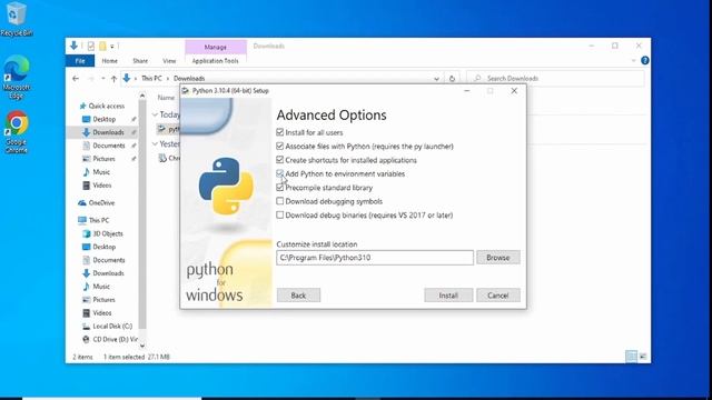 How to Download and Install Python 3.10.x on windows 10 смотреть онлайн