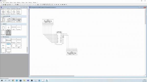 Сортировочная линия в Factory IO и FluidSIM, с подключением через виртуальный сервер.