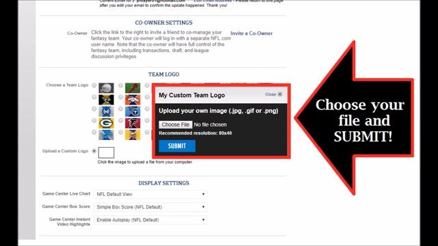 How To Change NFL Fantasy Football Team Logo Picture смотреть онлайн