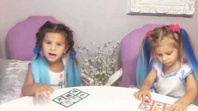 Learning English with Bingo Game for Kids | Children playing Lotto Game смотреть онлайн