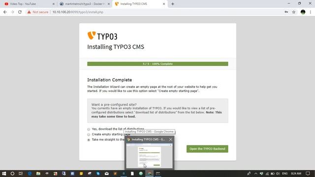 Run and Setup Typo3 CMS with MYSQL in Docker смотреть онлайн