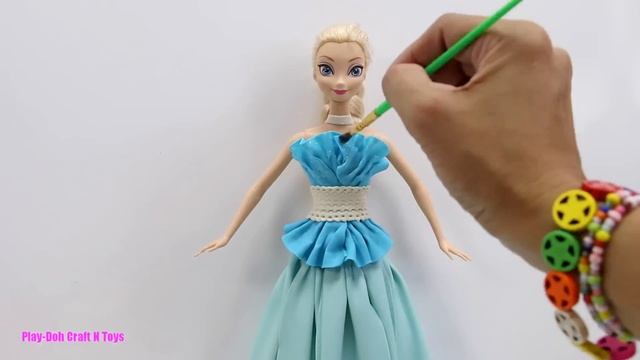 Play Doh Prom Dresses  Disney Princess Moana Elsa Anna Frozen Tiana Belle Mulan Aurora