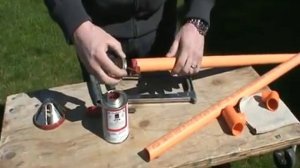 Клеевое соединение труб из ХПВХ