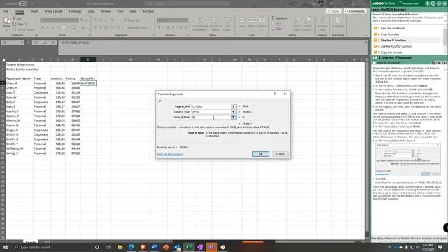 JA Excel 3 5 Using IF Function смотреть онлайн