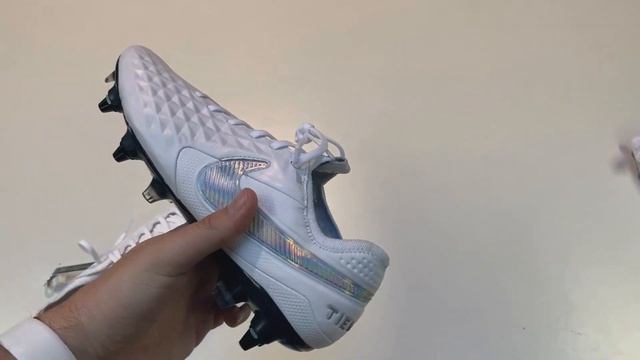 Nike Tiempo Legend 8 Elite SG-PRO Nouveau - White/Wolf Grey смотреть онлайн