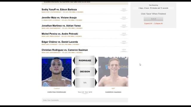 UFC Fight Night: Yusuff vs. Barboza | Full Card Fight Picks in 3 Minutes смотреть онлайн