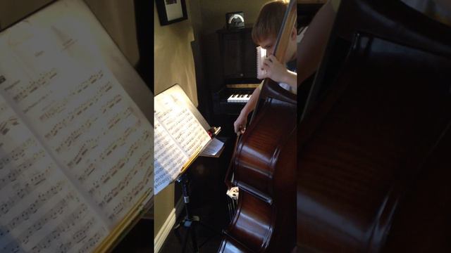 Upright Bass solo practice - Allegro by W. F. Bach Arranged by George Vance смотреть онлайн